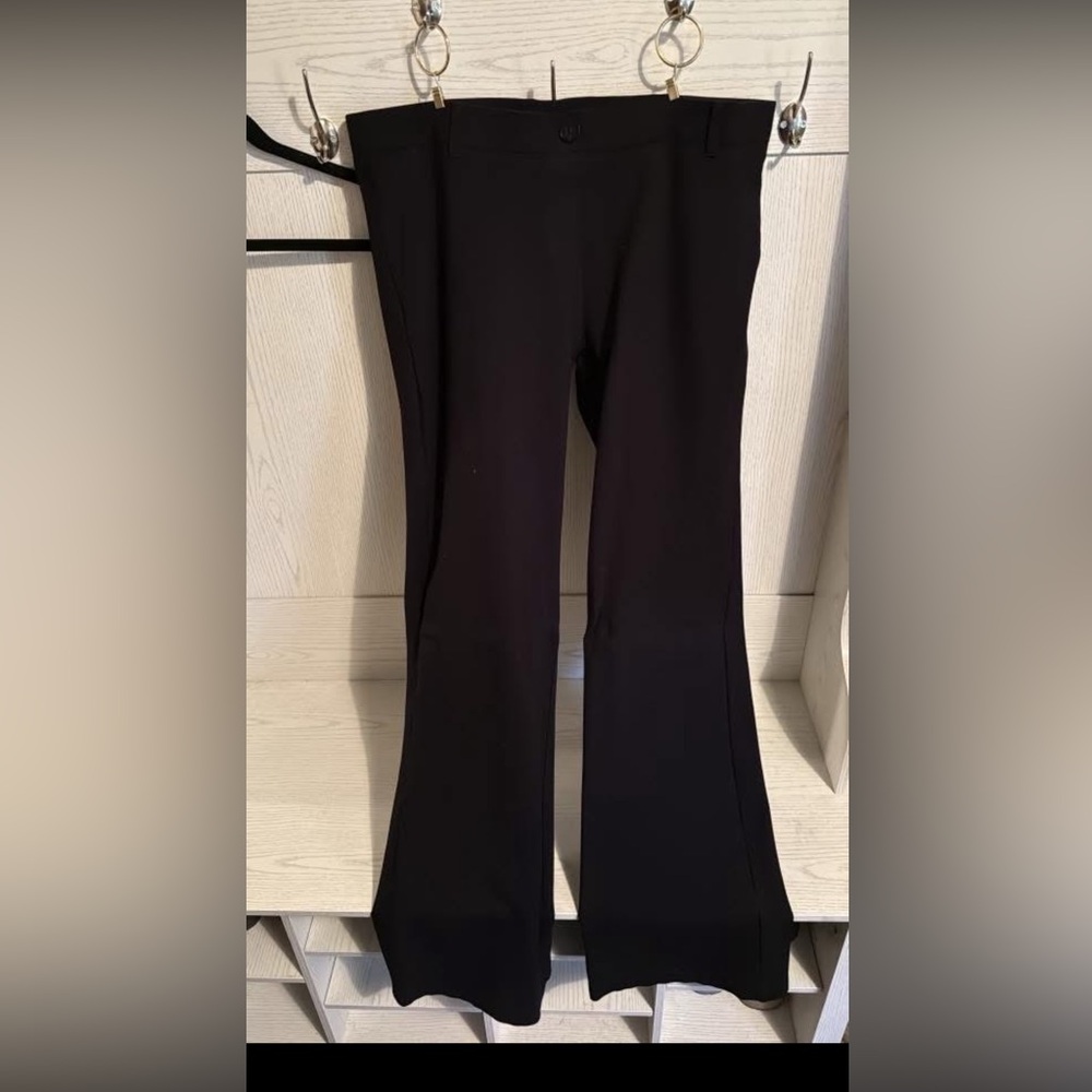 BETABRAND Elegant Black Women's Pants XL LONG